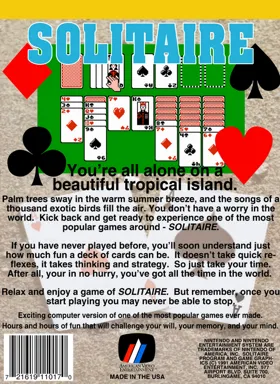 Solitaire (USA) (Unl) box cover back